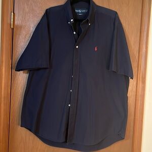 Perfect fourth of July short sleeved dress shirt by Polo